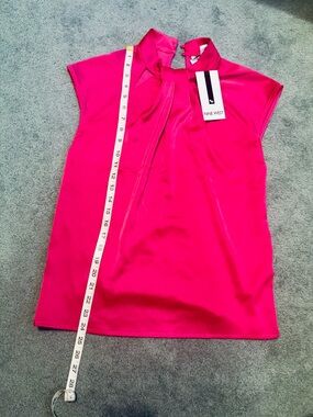NINE WEST Fuchsia Pink Women Blouse Size SMALL NWT